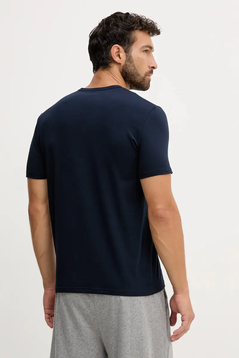 maglietta lounge pacco da 2 uomo colore bianco EM000391 AF10779 Blu navy miniatura 2
