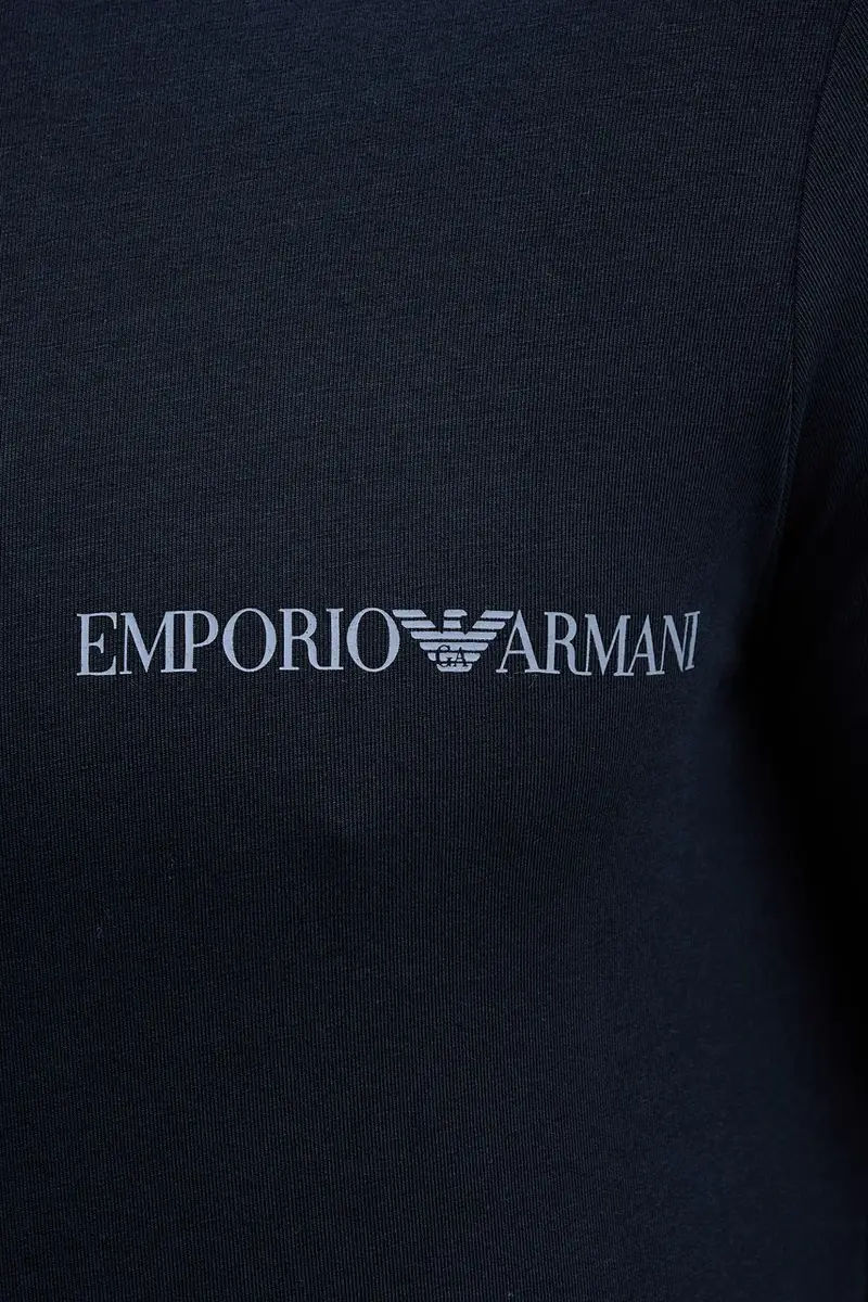 maglietta lounge pacco da 2 uomo colore bianco EM000391 AF10779 Blu navy miniatura 4