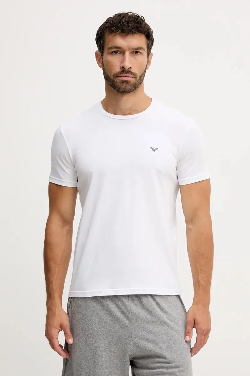 maglietta lounge pacco da 2 uomo colore nero EM000391 AF10776 Blu navy miniatura 2