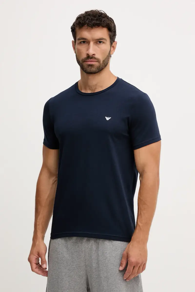 maglietta lounge pacco da 2 uomo colore nero EM000391 AF10776 Blu navy