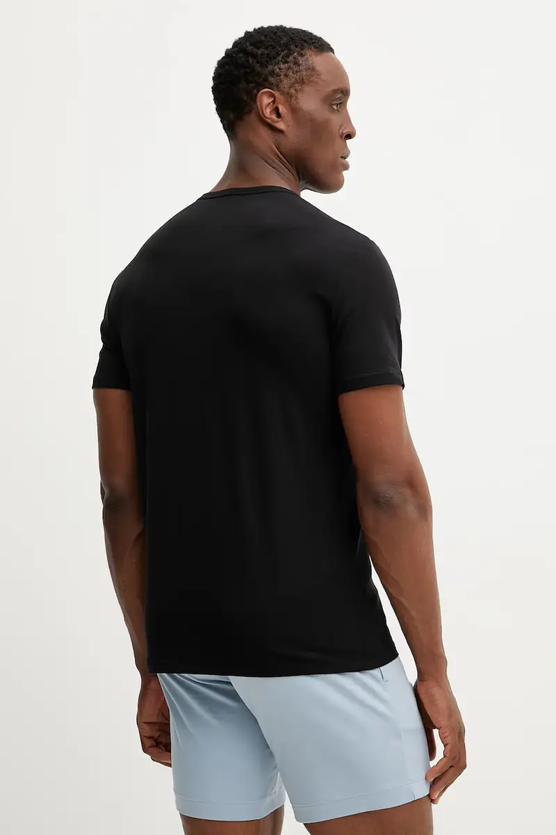 maglietta lounge pacco da 2 uomo colore nero EM000392 AF10779 miniatura 2