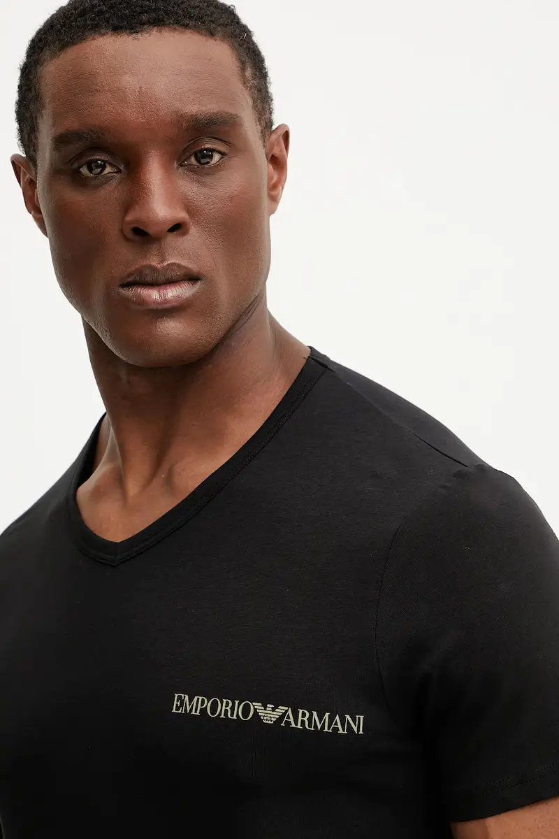 maglietta lounge pacco da 2 uomo colore nero EM000392 AF10779 miniatura 3