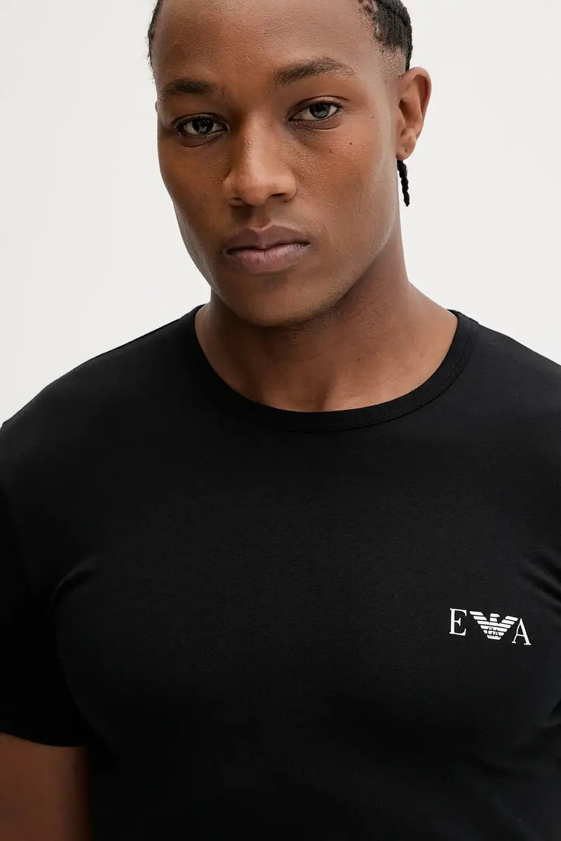 maglietta lounge pacco da 2 uomo colore nero EM001849 AF14131 miniatura 4