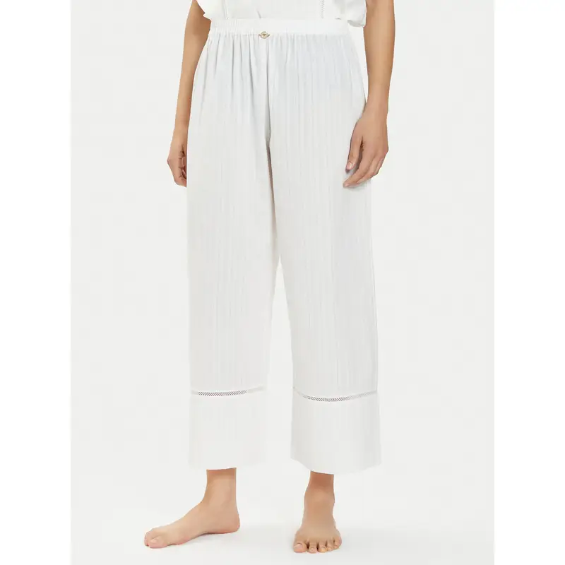 Pantalone del pigiama 164834 4R244 92810 Bianco Relaxed Fit