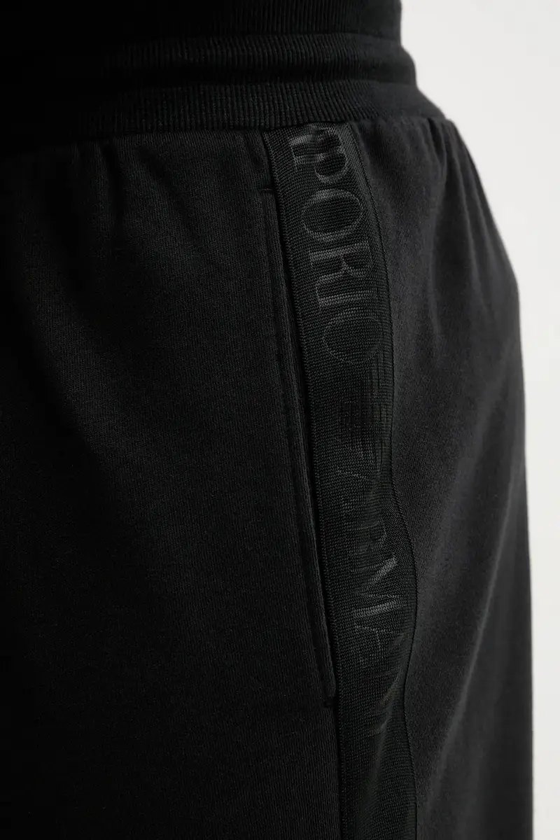 pantaloni tuta uomo colore nero con applicazione EM000500 AF14976 miniatura 4