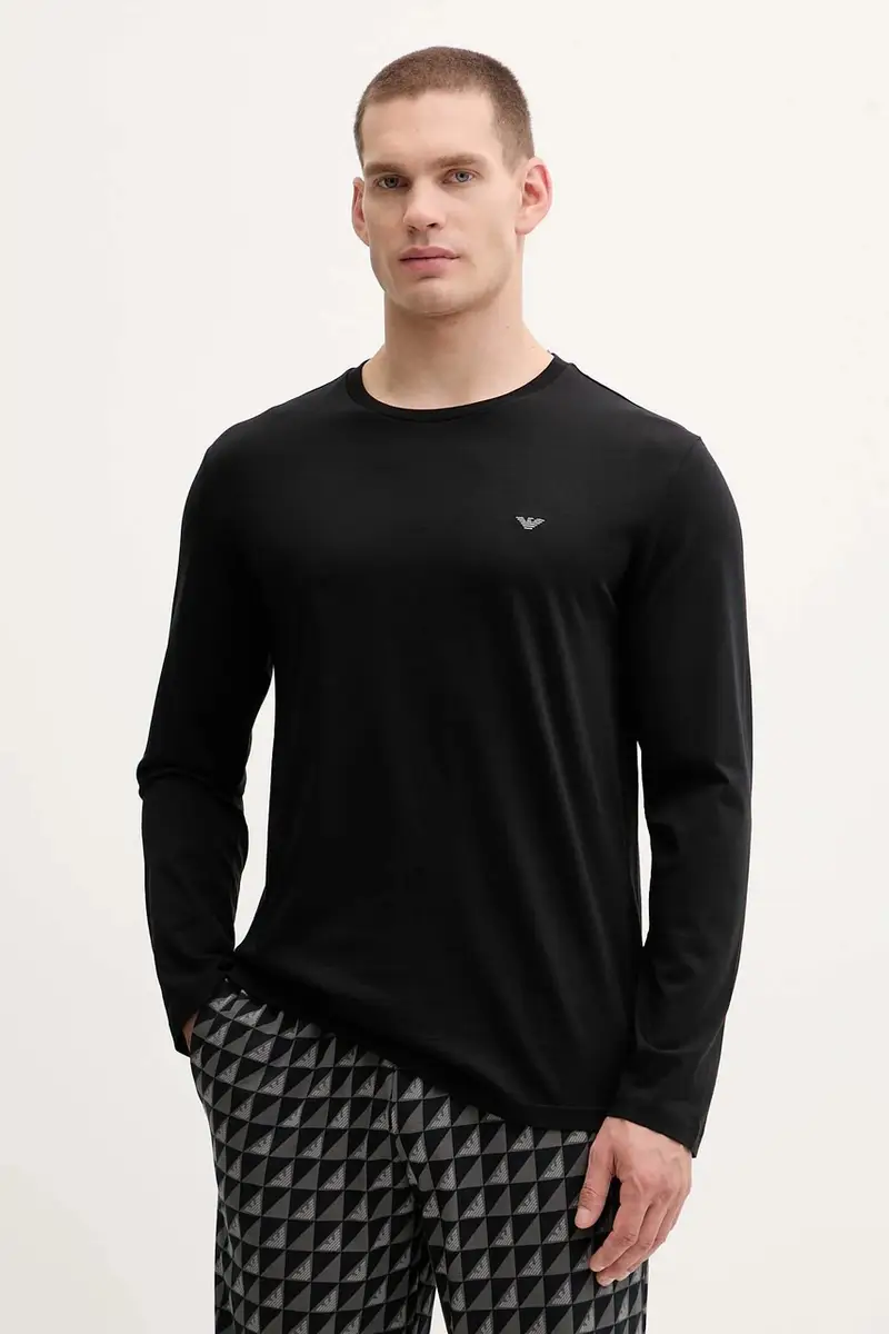 pigiama in lana uomo colore nero EM000611 AF14994 miniatura 2