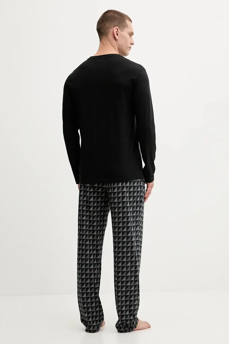 pigiama in lana uomo colore nero EM000611 AF14994 miniatura 4