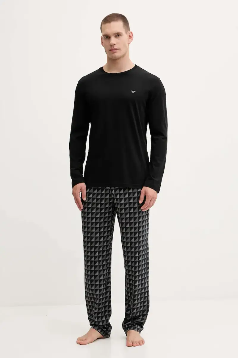 pigiama in lana uomo colore nero EM000611 AF14994