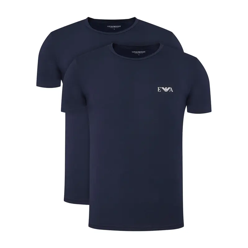 Set di 2 T-shirt EM001849 AF14131 MB143 Blu scuro Fitted Fit