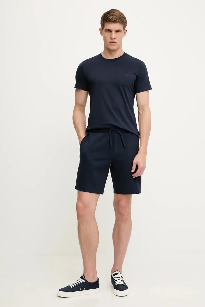 shorts lounge uomo colore blu navy EM000495 AF10790 miniatura 2