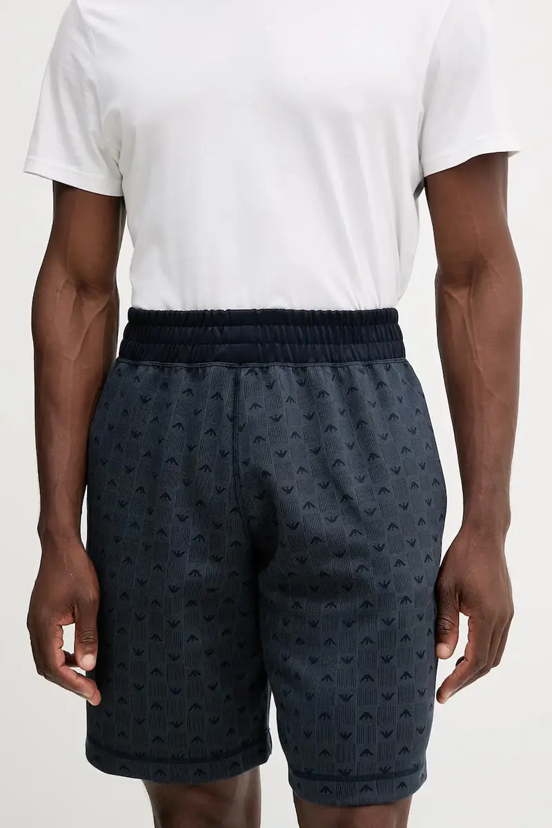 shorts lounge uomo colore blu navy EM000495 AF14992 miniatura 3
