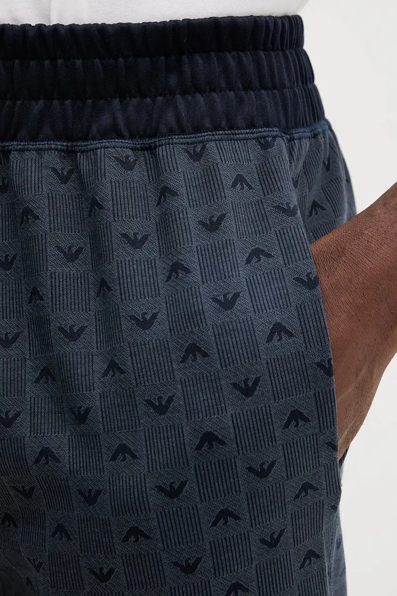 shorts lounge uomo colore blu navy EM000495 AF14992 miniatura 4