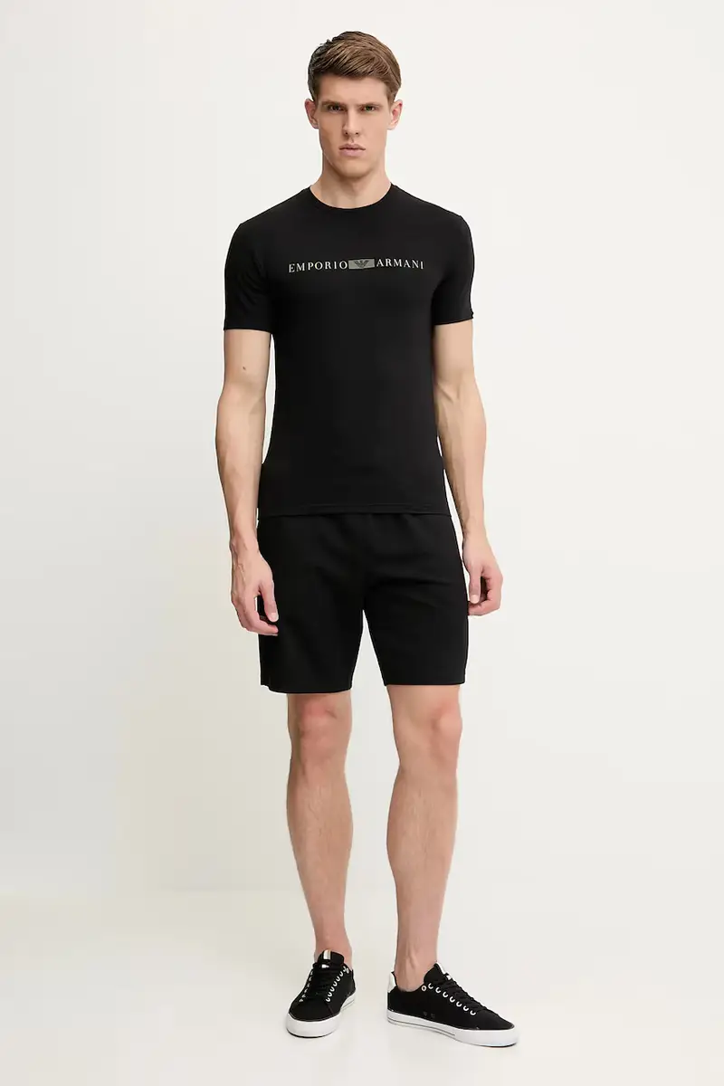 shorts lounge uomo colore nero EM000495 AF10790 miniatura 2