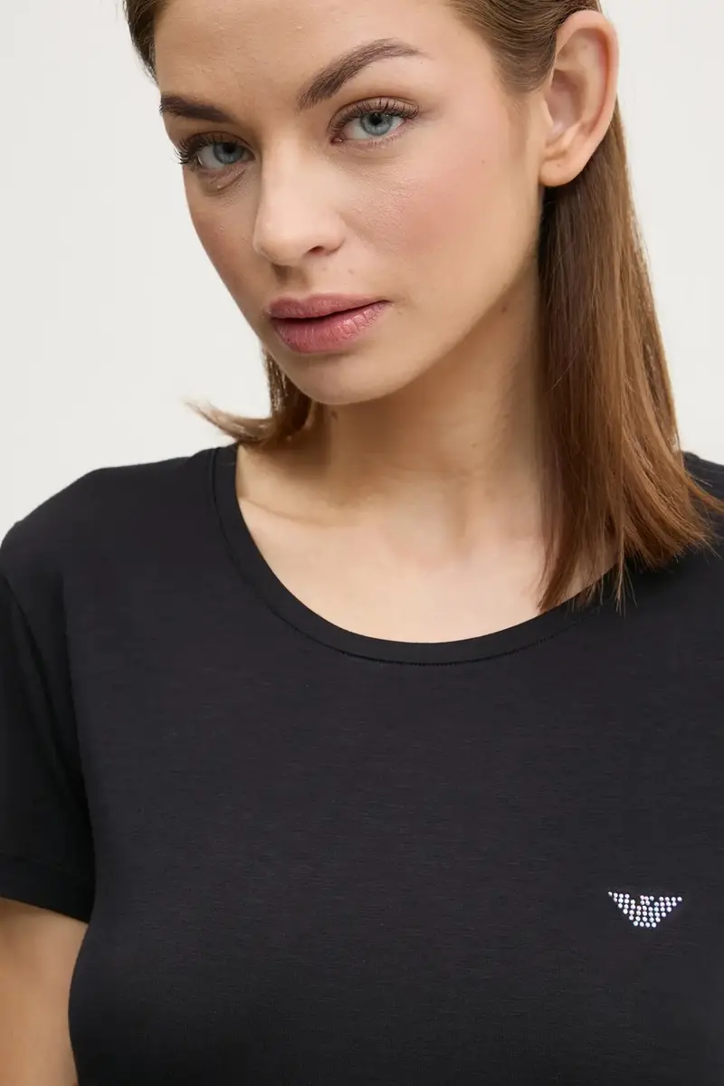 Emporio Armani Underwear T-shirt Donna Nero 3635990 miniatura 4