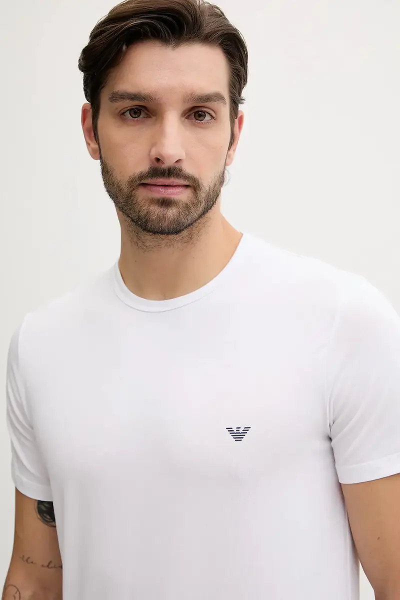 Emporio Armani Underwear T-shirt Uomo Bianco 3918602 miniatura 4