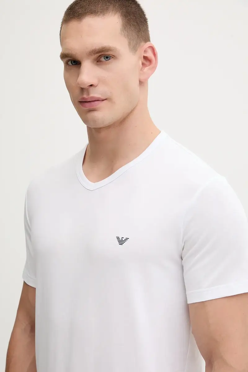 Emporio Armani Underwear T-shirt Uomo Bianco 3578192 miniatura 4