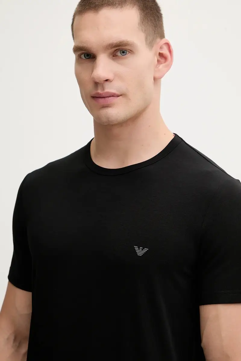 Emporio Armani Underwear T-shirt Uomo Nero 3646854 miniatura 4