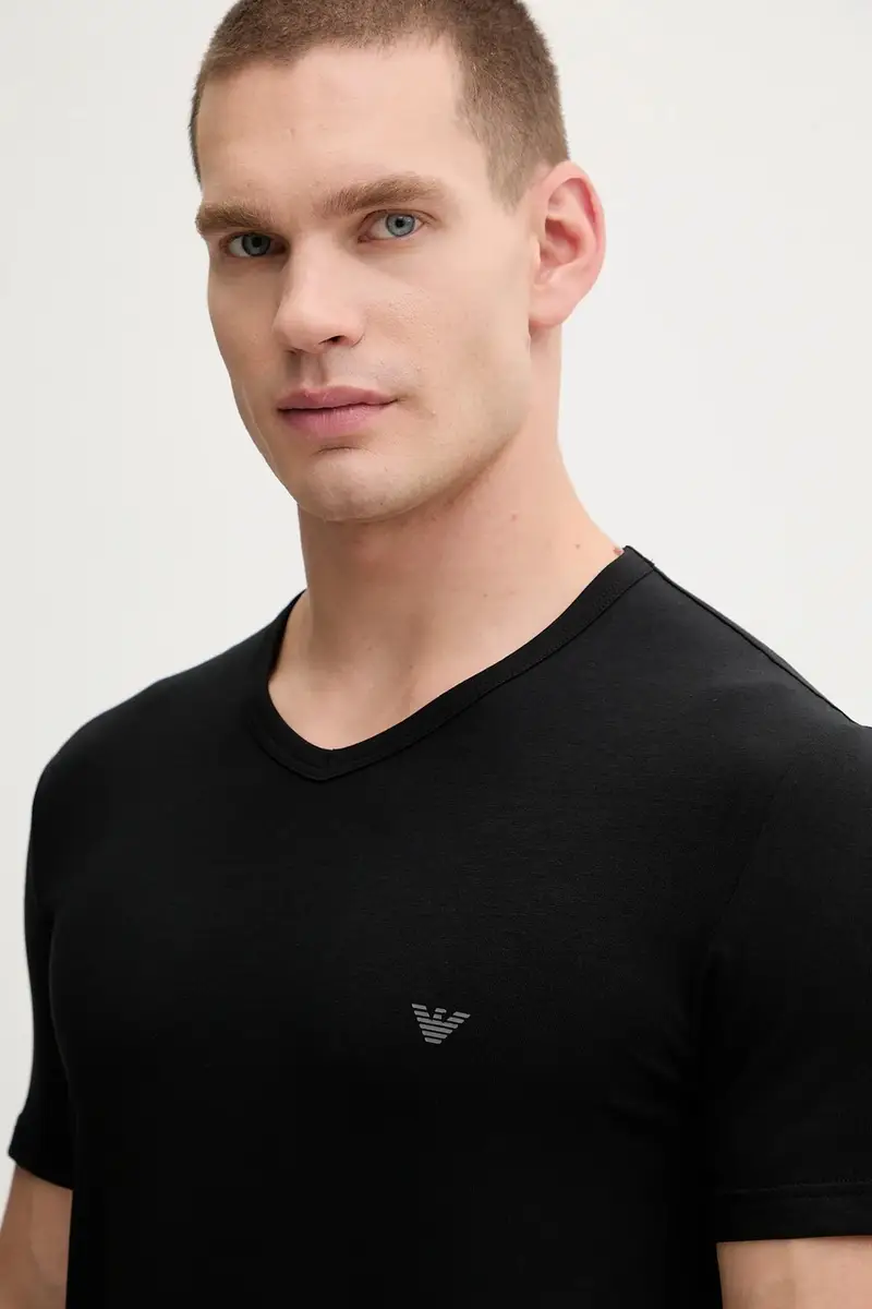 Emporio Armani Underwear T-shirt Uomo Nero 3646812 miniatura 4