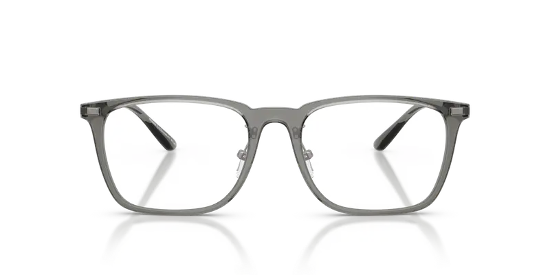 Emporio Armani Unisex EA3263D 6106 Montature da vista Iniettato Grigio Trasparente Pillow Normale miniatura 2