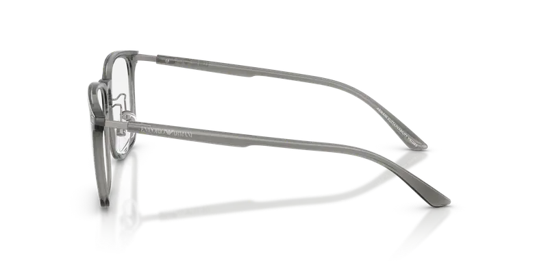 Emporio Armani Unisex EA3263D 6106 Montature da vista Iniettato Grigio Trasparente Pillow Normale miniatura 3