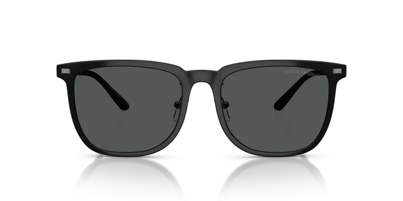 Emporio Armani Unisex EA4255D 500187 Occhiali da sole Iniettato Nero Grigio Geometrica Normale miniatura 2