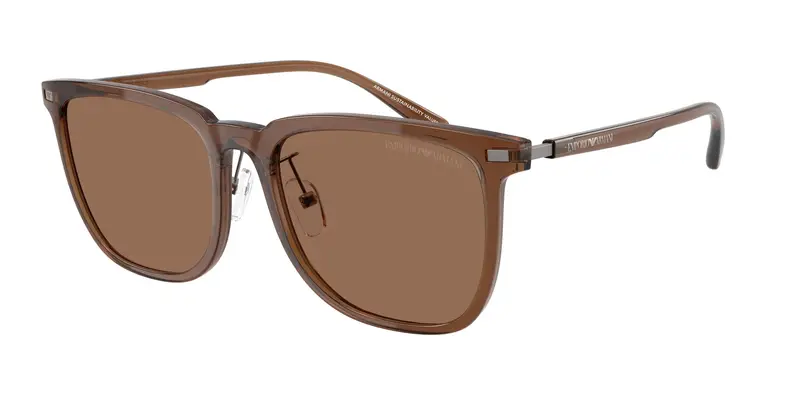 Emporio Armani Unisex EA4255D  628273 Occhiali da sole Iniettato Marrone Marrone Geometrica Normale