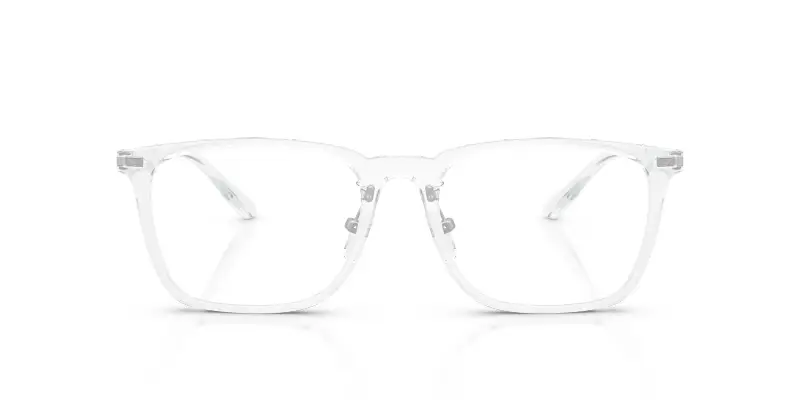 Unisex Emporio Armani EA3263D 6344 Montature da vista Iniettato Trasparente Trasparente Pillow Normale miniatura 3