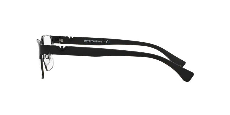 Emporio Armani Uomo EA1027 3001 Montature da vista Metallo Nero Trasparente Squadrata Normale miniatura 2
