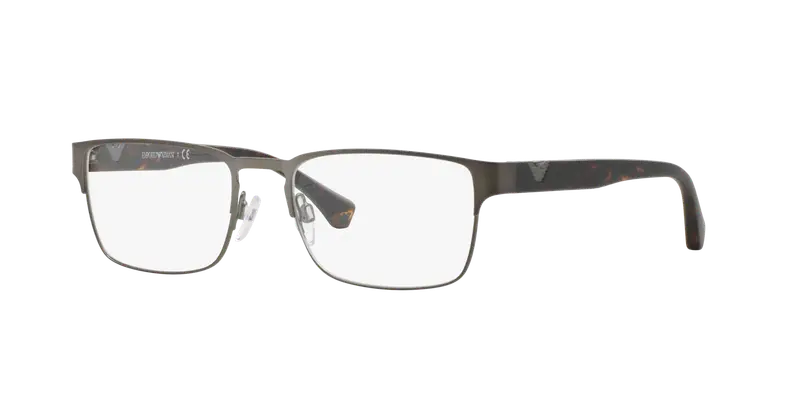 Emporio Armani Uomo EA1027  3003 Montature da vista Metallo Grigio Trasparente Squadrata Normale