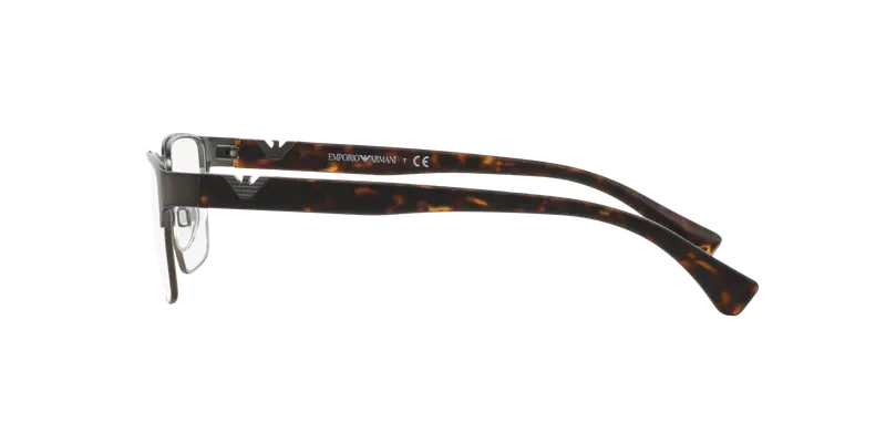 Emporio Armani Uomo EA1027 3003 Montature da vista Metallo Grigio Trasparente Squadrata Normale miniatura 2