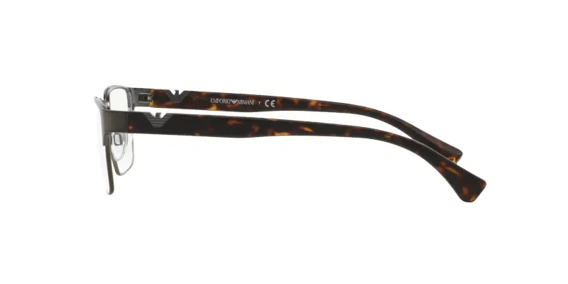 Uomo EA1027 3003 Montature da vista Metallo Grigio Trasparente Squadrata Normale miniatura 3