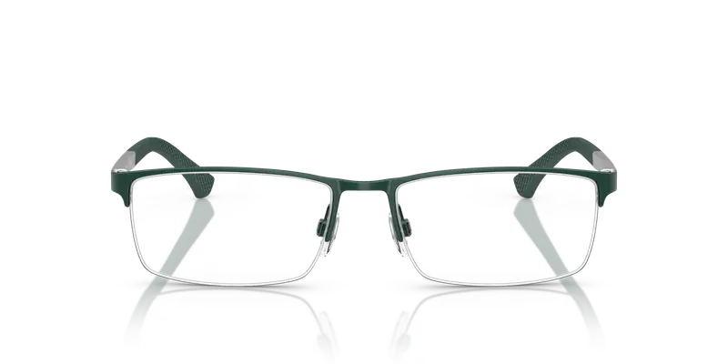 Emporio Armani Uomo EA1041 3017 Montature da vista Metallo Verde Trasparente Squadrata Normale miniatura 2