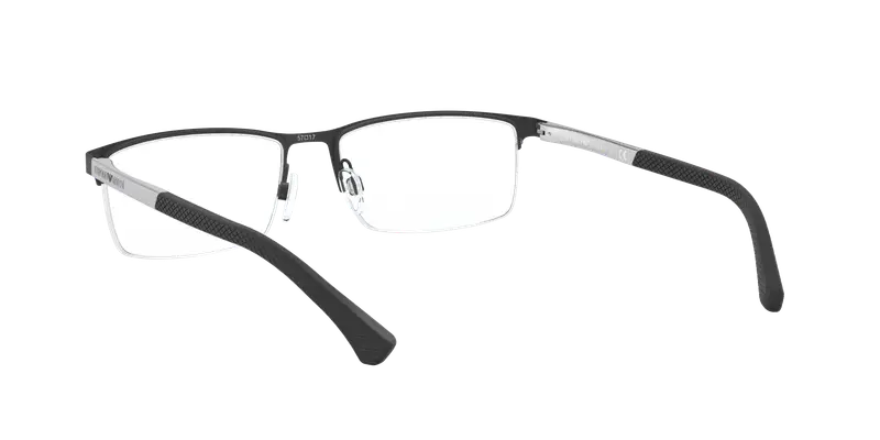 Emporio Armani Uomo EA1041 3094 Montature da vista Metallo Nero Trasparente Squadrata Normale miniatura 3