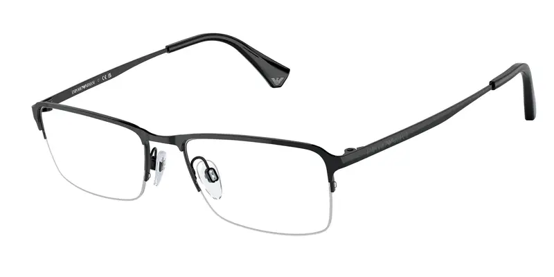 Emporio Armani Uomo EA1044TD  3001 Montature da vista Titanio Nero Trasparente Squadrata Normale