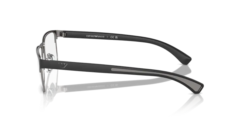 Emporio Armani Uomo EA1052 3094 Montature da vista Metallo Nero Trasparente Squadrata Normale miniatura 3