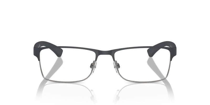 Emporio Armani Uomo EA1052 3155 Montature da vista Metallo Blu Trasparente Squadrata Normale miniatura 2