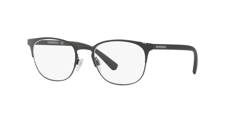 Emporio Armani Uomo EA1059 3001 Montature da vista Metallo Nero Trasparente Rotonda Normale