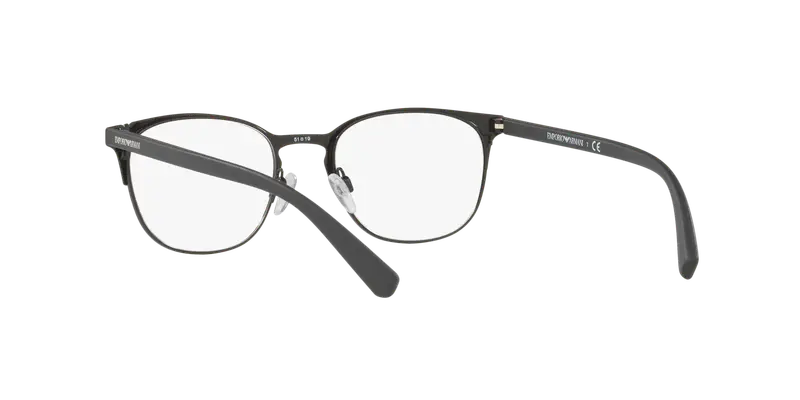 Emporio Armani Uomo EA1059 3001 Montature da vista Metallo Nero Trasparente Rotonda Normale miniatura 3