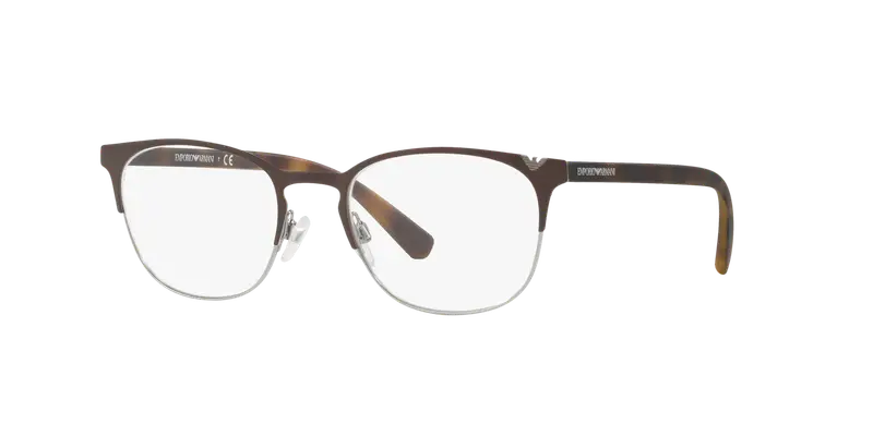 Emporio Armani Uomo EA1059 3179 Montature da vista Metallo Marrone Trasparente Rotonda Normale