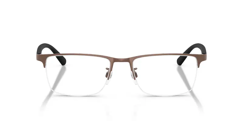 Uomo EA1085D 3039 Montature da vista Metallo Bronzo Trasparente Pillow Normale miniatura 3