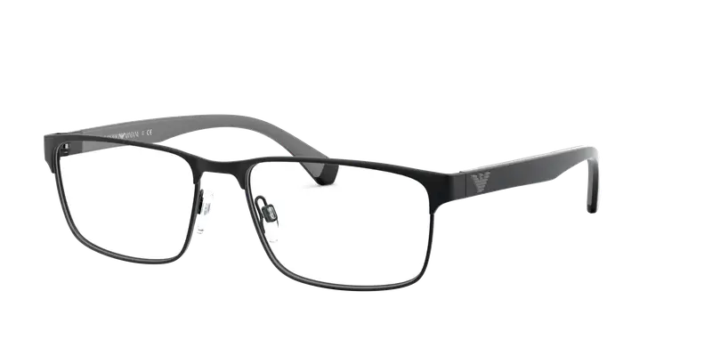 Emporio Armani Uomo EA1105  3014 Montature da vista Metallo Nero Trasparente Squadrata Normale