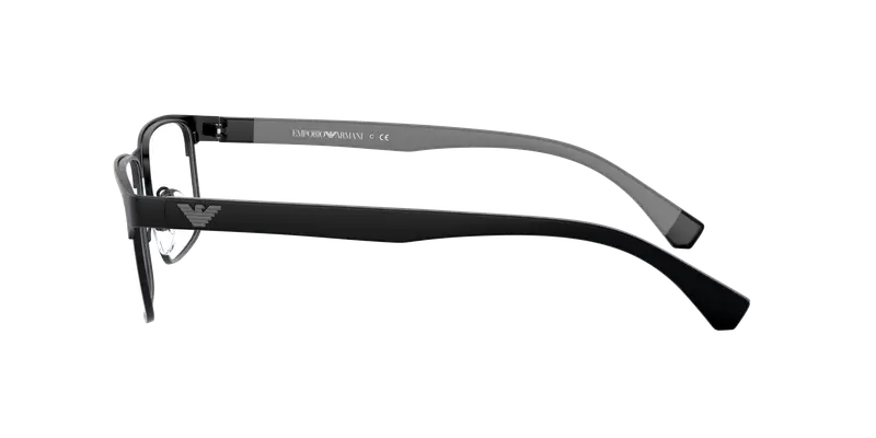 Emporio Armani Uomo EA1105 3014 Montature da vista Metallo Nero Trasparente Squadrata Normale miniatura 2