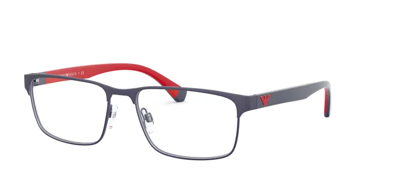 Emporio Armani Uomo EA1105  3092 Montature da vista Metallo Blu Trasparente Squadrata Normale