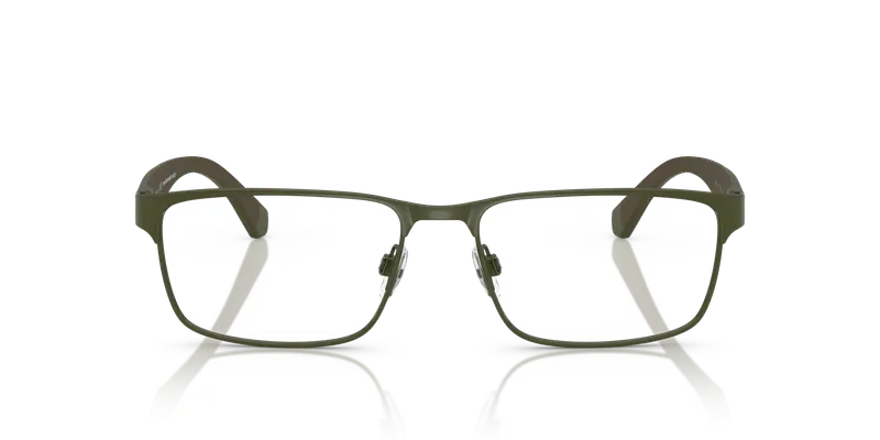 Emporio Armani Uomo EA1105 3388 Montature da vista Metallo Verde Trasparente Squadrata Normale miniatura 2