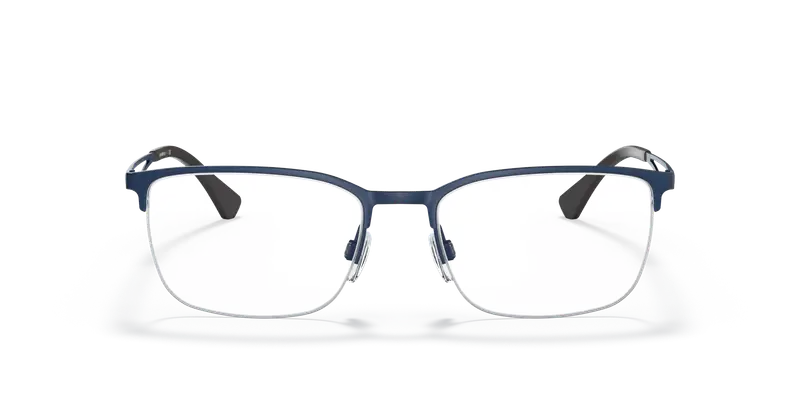 Emporio Armani Uomo EA1116 3018 Montature da vista Metallo Blu Squadrata miniatura 2