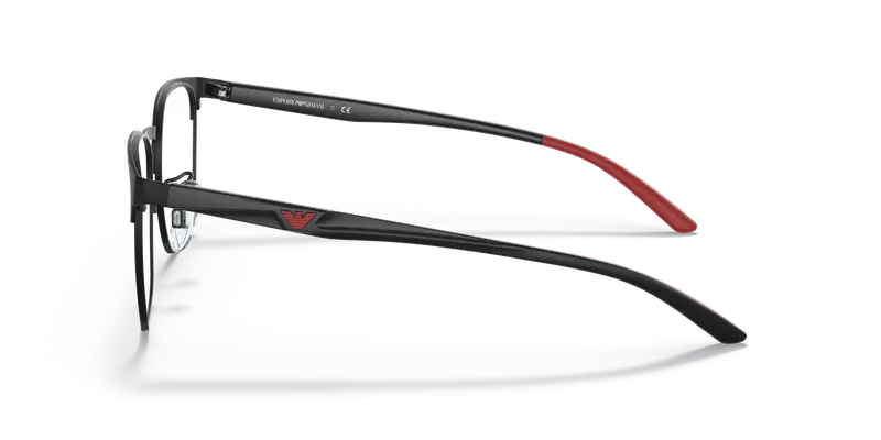 Emporio Armani Uomo EA1135D 3001 Montature da vista Metallo Nero Trasparente Pillow Normale miniatura 3