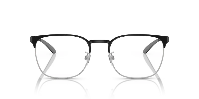 Emporio Armani Uomo EA1135D 3051 Montature da vista Metallo Nero Trasparente Pillow Normale miniatura 2