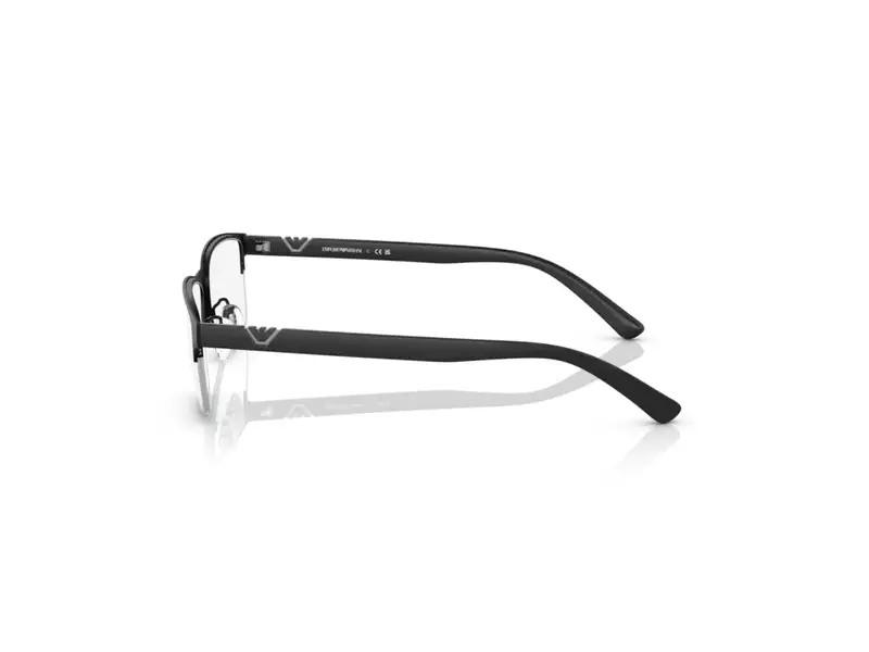 Emporio Armani Uomo EA1138 3001 Montature da vista Metallo Nero Trasparente Pillow Normale miniatura 2