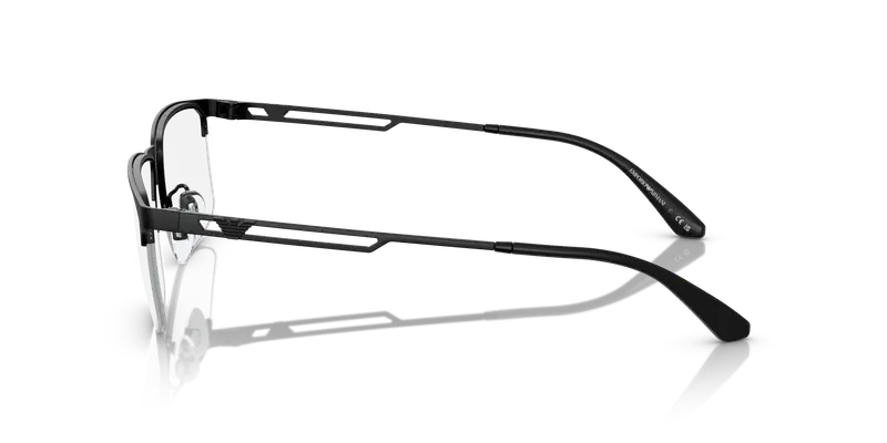 Emporio Armani Uomo EA1143 3001 Montature da vista Metallo Nero Trasparente Pillow Normale miniatura 3