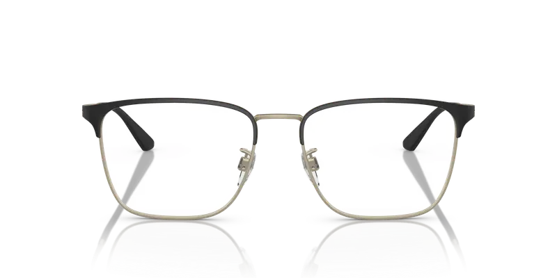 Emporio Armani Uomo EA1146D 3001 Montature da vista Metallo Nero Trasparente Pillow Normale miniatura 2